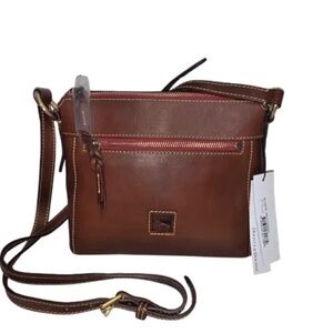 NWT Dooney & Bourke Florentine Leather Allison Crossbody Chestnut